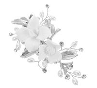 MUSISALY Épingles à Cheveux Fleur Fleurs De Cheveux Pince à Cheveux De Demoiselle D'honneur Accessoires De Cheveux De Demoiselle D'honneur Accessoires Pour Cheveux Chignons Céramique Silver