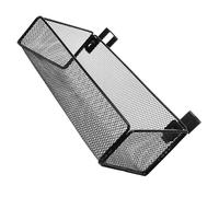 MUSISALY Étagère de Chevet Suspendue en Métal Noir Petite Taille 27 Crochets Panier de Rangement pour Lit Superposé et Dortoir Universitaire Organiseur Mural Pratique pour Téléphone