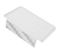 MUSISALY Étagère de Rangement Murale Adhésive sans Perçage pour Salle de Bain Support Suspendu Blanc en Plastique Organisateur Polyvalent pour Accessoires Articles Divers Petite Étagère