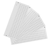 MUSISALY Étiquettes Autocollantes Numérotées pour Vernis à Ongles 4 Planches Compactes Adhérence Forte Organisation Manucure Professionnelle Rangement Flacons et Échantillons