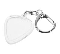 MUSISALY Étui à Médiators Transparent pour Guitare Porte-Clés Cœur, Boîte de Rangement Légère Adaptée aux Guitaristes en Voyage et Pratiques Musicales