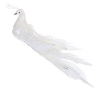 MUSISALY Figurine Paon Décorative Simulation Réaliste avec Plumes Modèle Reconnaissance Paon Léger pour Décoration Maison et Jardin Ornement Adorable