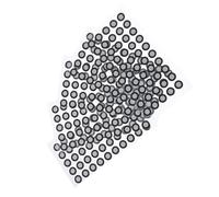 MUSISALY Film Réfléchissant pour Scanner 3D Points de Repère 1 Pouce 50 Pièces Résistant la Déchirure pour Applications Industrielles