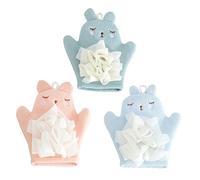 MUSISALY Fournitures Pour Bébé 3 Pièces De Brosse De Gommage Doux Pour Le Corps Bulles Riches Pour Garçons Et Filles Heure Du Bain Des Bébés