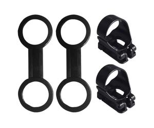 MUSISALY Gardien de Masque de Plongée et Tuba en Silicone Flexible Noir, Lot de 4 Pièces, Accessoires de Plongée pour Maintien Sécurisé du Tuba et Masque