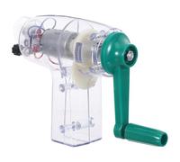 MUSISALY Générateur Manuel à Manivelle Compact pour Expériences Scientifiques Générateur Électrique Portable sans Pile Outil Éducatif pour Apprentissage Physique et Expériences Scolaires