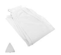 MUSISALY Housse de Protection Blanche Imperméable en Coton Coutures Résistantes, Aspect Professionnel pour Enceinte sur Pied et Adaptée aux Événements et Fêtes