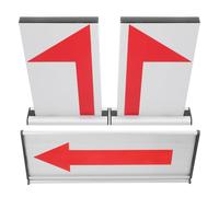 MUSISALY Indicateur de Transition de Possession en Alliage D'aluminium Rouge avec Panneau Flèche Directionnelle pour Arbitres Lors de Matchs de Basketball Facile à Utiliser