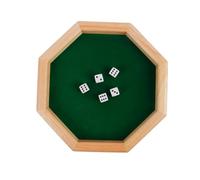 MUSISALY Jeu de Dés à Boire Octogonal Compact pour Fête et Loisirs, Surface Lisse sans Irritation, de Société Éducatif Portable, pour Ambiance Ktv et Bar, Plateau de Jeu Pratique