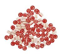 MUSISALY Jeu d'Échecs en Bois 90 Pièces Numérotées Réversibles Couleur Rouge Éclatante Adapté aux Jeux de Société Logiques et Sudoku Ensemble Complet pour Joueurs Débutants et Avancés