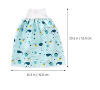 MUSISALY Jupe-Culotte D’Entraînement Imperméable pour Bébé Taille L Coton Confortable Protection Anti-Fuite Haute Taille Lavable et Réutilisable Apprentissage Propreté
