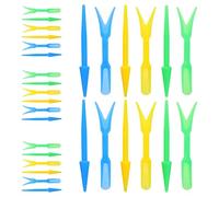 MUSISALY Kit de 15 Outils de Jardinage en Plastique pour Plantation et Creusage, Mini Plantoirs Faciles à Ranger, Adaptés aux Semences et Jeunes Plants en Intérieur et Extérieur