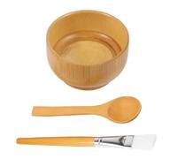 MUSISALY Kit de 3 Pièces pour Masque Facial DIY en Naturel - Mélangeur, et Pinceau Compacts, Légers et Solide - Outils Cosmétiques Portables pour Soins Peau à Domicile Voyage