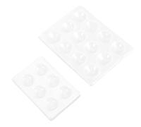 MUSISALY Kit de 4 Plaques en Céramique Blanche pour e Chimie, Design Compact Plaques à 6 et 12 Trous, Facile à Ranger en Laboratoire