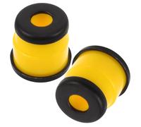 MUSISALY Kit de Bagues de Remplacement Jaune en PU pour Trucks de Skateboard, Coussinets Amortisseurs en Plastique, Installation Facile pour Amélioration Accessoires Skateboard