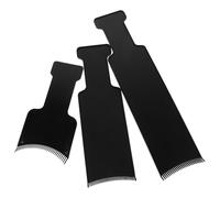 MUSISALY Kit de Balayage Professionnel 3 Pièces Noir en Plastique pour Mèches Brillantes au Peigne Tableau de Surbrillance Coloration Cheveux Usage Salon et Domicile