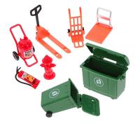 MUSISALY Kit de Jouets de Simulation Pompier pour Garçon et Filles Ensemble Éducatif de Véhicules Miniatures Amusant Extincteur et Accessoires de Sécurité pour Jeu Interactif et