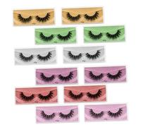 MUSISALY Kit de Maquillage 12 Paires de Faux Cils Naturels pour Filles Ensemble D'outils de Greffe