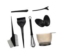 MUSISALY Kit Outils De Teinture Des Cheveux 7 Pièces Taille Standard En Pp Et Nylon Noir, Pinceaux Et Peignes Professionnels Pour Coloration, Accessoires Pour Coiffure Maison Et Salon