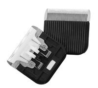 MUSISALY Lames de Tondeuse à Poils Design Étroit Délicat pour Chiens et Chats, 2 Pièces, Tête de Coupe Professionnelle Noire en Métallurgie des Poudres pour Zones Petites