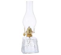 MUSISALY Lampe à Pétrole Vintage en Verre Lanterne Tempête Carrée Résistante au Vent Lampe D’Extérieur ’Intérieur pour Éclairage D’Ambiance Décoration Rustique et Camping