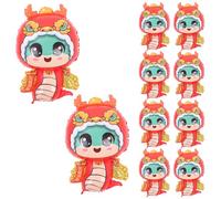 MUSISALY Lot de 10 Ballons Décoratifs Serpent Rouges en Plastique Résistant, Géants Imprimés pour Décoration Anniversaire Garçon et Filles, Fête de L'année du Serpent et Shower,