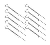 MUSISALY Lot de 10 Porte-Mèches en Acier au Carbone Dispositif de Centrage de Mèche pour Fabrication de Bougies DIY Support Métallique Compatible Contenants Variés Outil Précis pour