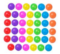 MUSISALY Lot de 100 Petites Boules en Plastique Colorées pour Piscines à Balles, Boules Océaniques Rondes Multicolores pour Garçon et Filles, de Bain et Aire de Jeux Sécurisé
