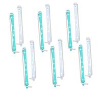 MUSISALY Lot De 12 Bâtons à Friser Pour Permanente, Taille Moyenne, En Plastique Blanc Et Vert, Pour Cheveux Courts Et Cheveux De Femmes, Usage Domicile Et Voyage, Accessoires Solide Pour Boucles