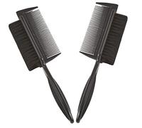 MUSISALY Lot De 2 Brosses À Cheveux Double Face Pour Coiffer Et Nettoyer Les Cheveux Brosse À Poils Durs Pour Utilisation En Barbier