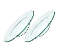 MUSISALY Lot de 2 Coupelles Rondes en Verre Transparent Ø120 Mm pour Chauffe-Cire et Brûleur à Huile, Plat à Fondre la Cire Résistant Haute Température, Plateau Réutilisable pour Lampe