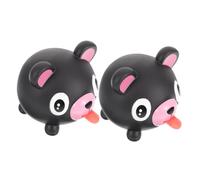 MUSISALY Lot de 2 Jouets à Presser Animaux Mignons, Anti-Stress, Grosse Taille, Couleur Noire, Jouets Décompression pour Garçon et Filles, Peluches à Presser Amusantes, Présents Détente