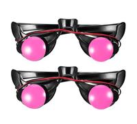MUSISALY Lot de 2 Lunettes LED à Motif Clown Lumineuses Multicolores Accessoires de Fête Halloween et Noël Ornements Lumineux pour Soirées Déguisées et Événements Festifs