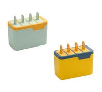 MUSISALY Lot de 2 Moules à Glaces en Plastique Alimentaire Bleu et Vert, Facile à Nettoyer, pour Créer des Friandises Glacées Uniques, pour DIY Maison en Été