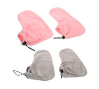 MUSISALY Lot De 2 Paires De Couvre-pieds Paraffine De Beauté, Taille Standard, Isolants Thermiques à Cire, Pour Soins Pédicure Professionnels Et Usage Domestique, Bandes Élastiques