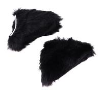 MUSISALY Lot de 2 Pinces à Cheveux Oreilles de Chat en Matière Ultra-Douce Couleur Noire Accessoires Cheveux Originaux et Résistants pour Déguisement Halloween et Soirées à Thème