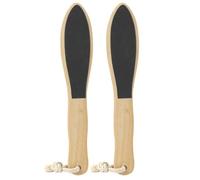 MUSISALY Lot de 2 Planches à Friction Pieds Double Face en Bois Écologique Outil Exfoliant et Masseur de Pieds pour Éliminer les Callosités Accessoire Pédicure Portable et Solide