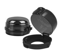 MUSISALY Lot de 2 Protège-Boutons de Cuisinière à Gaz Noirs en Plastique Solide Couvercles Universels Anti-Dérapants pour Sécurité Garçon et Filles Protection Activation Accidentelle
