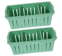MUSISALY Lot De 2 Supports De Maquillage De Style Européen Organisateur De Cosmétiques À Compartiments Multiples Rangement Creux Organisateur De Beauté De Comptoir Conteneur De Rangement Pour