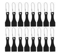 MUSISALY Lot de 20 Grattoirs à Gratter en Plastique Noir, Outil Porte-clés de Cuillère pour Billets de Loterie, Accessoire de Grattage Pratique et Précis pour Jeux de Loto et Tickets