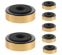 MUSISALY Lot de 20 Patins Anti-Chocs pour Enceintes bibliothèque - Isolateurs de Vibrations Audio pour Installation Home cinéma - Diamètre : 4 cm (1,6 Pouce) - Couleur : Doré