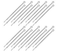 MUSISALY Lot de 20 Porte-Mèches en Métal Argenté Support Mèche pour Fabrication de Bougies DIY Outil de Centrage Précis pour Bougies Chauffe-Plat et Lampes à Huile Accessoire pour Fêtes