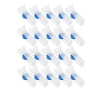 MUSISALY Lot de 20 Régulateurs de Débit pour Tuyaux de Perfusion Médicale 2-4 MM Valve de Réglage à Galet Blanche Contrôle Précis du Débit pour Usage Médical et Laboratoire