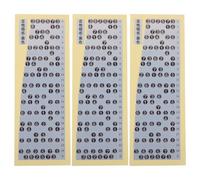 MUSISALY Lot de 3 autocollants pour guitare avec marquage des gammes, étiquettes de notes amovibles pour l'apprentissage du manche, accessoires de pratique pour débutants, autocollants pour