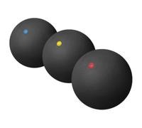 MUSISALY Lot de 3 Balles D'entraînement en Caoutchouc à Point Unique, Balles de Squash Rebondissantes à Rebond Élevé, pour Entraînement Intérieur et Extérieur, Amélioration Précision