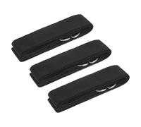 MUSISALY Lot de 3 Bandes d'Exercice de Yoga Non Élastiques Boucle Métallique, Adaptées au Pilates et Autres Activités Physiques en Salle de Sport