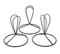 MUSISALY Lot de 3 Clips D’Abat-Jour en Fer Noir 80 MM Supports D’Ampoule à Clipser pour Lampes DIY Accessoires Polyvalents pour Lampadaires Lampes de Table et Créations D’Éclairage