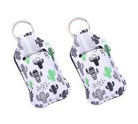 MUSISALY Lot De 3 Flacons De Voyage De 30 Ml Flacons De Toilette Avec Couvercle En Forme De Cactus Contenants De Rechargeables Pour Liquides Porte-clés Inclus