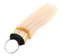 MUSISALY Lot de 30 set de Mèches de Cheveux Naturels Raides pour Tests de Coloration Échantillons de Teinture Capillaire à Colorer Anneaux D’Échantillons de Cheveux Colorés Outil