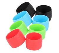 MUSISALY Lot de 4 Anneaux de Fixation en Silicone Antidérapants Multicolores pour Guidoline de Vélo de Route et VTT Manchons Souples de Maintien Protection Renforcée Accessoires Cyclisme